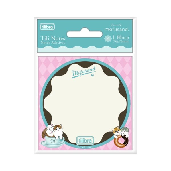 Bloco Tili Notes Gato Mofusand 76x76mm - TILIBRA - UND