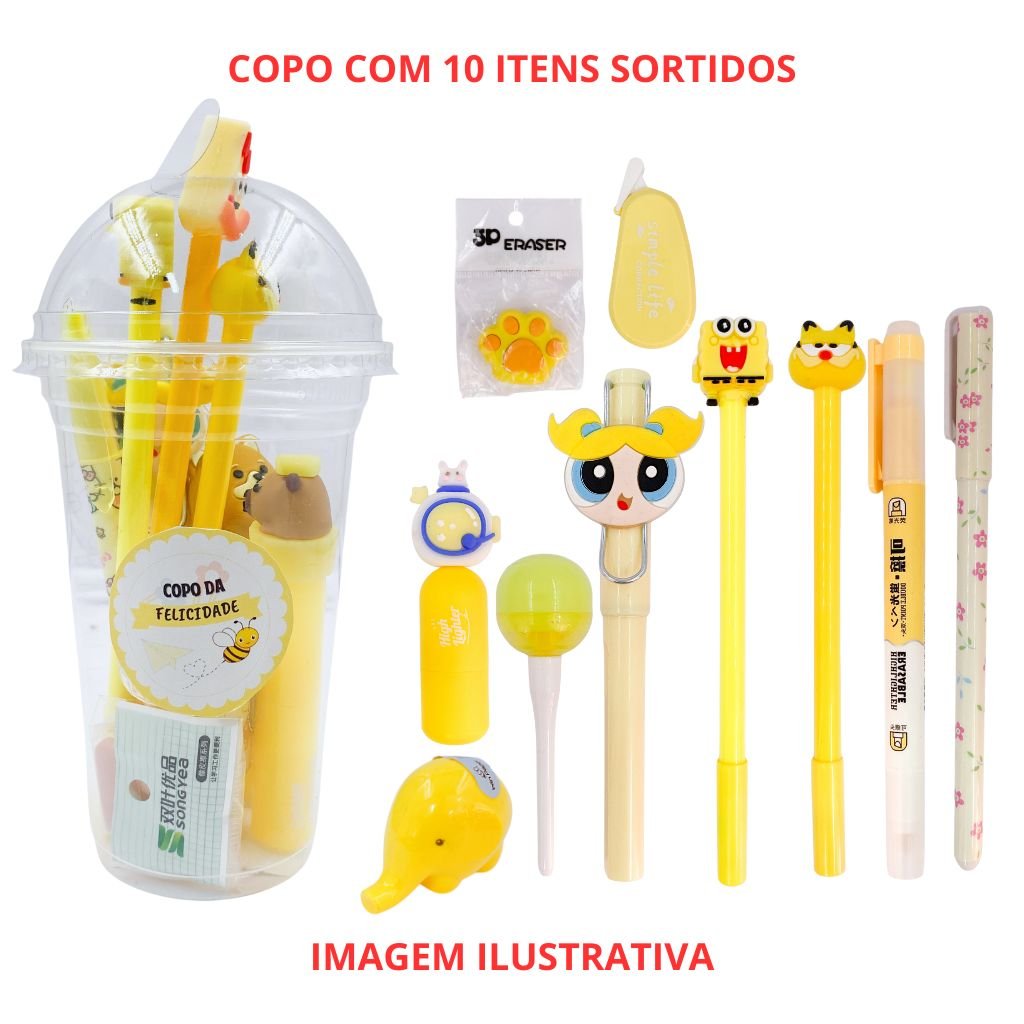 Copo da Felicidade - AMARELO - UND
