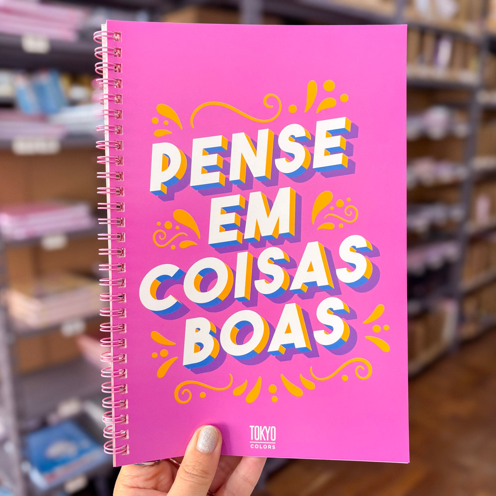Caderno Aramado Frases 55 fls 16,9x24,8cm - TOKYO DESIGN - UND