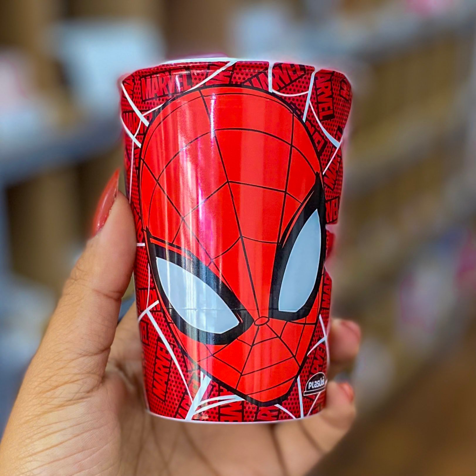 Copo Homem-Aranha 320 ml Sortido - PLASÚTIL - UND