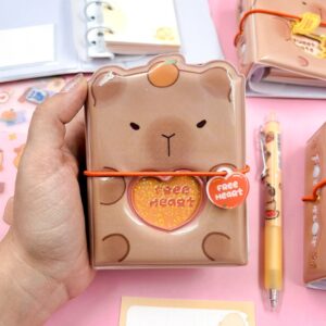 Mini Fichário Luxo Acolchoado Capivara
