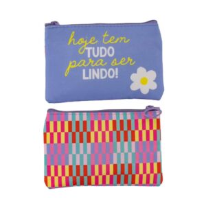 Porta Coisinhas e Moedas "HOJE TEM TUDO" 10x14x1cm - FLORIE - UND