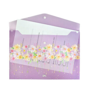 Pasta Envelope Malote A4 com Botão Flower Floral - DAC