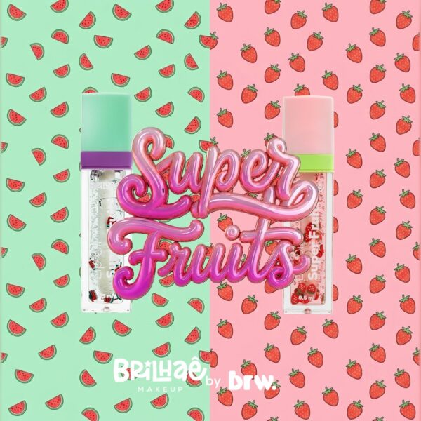 Make Lip Oil Super Fruits com Aroma de Fruta 9,5ml - BRILHAE - UND