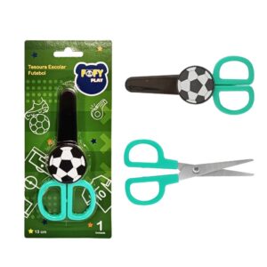 Tesoura Escolar Futebol FOFY - BLISTER