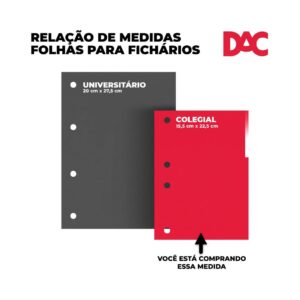 Refil de Folhas para Fichário Colegial Princesas Disney 96 Fls - DAC