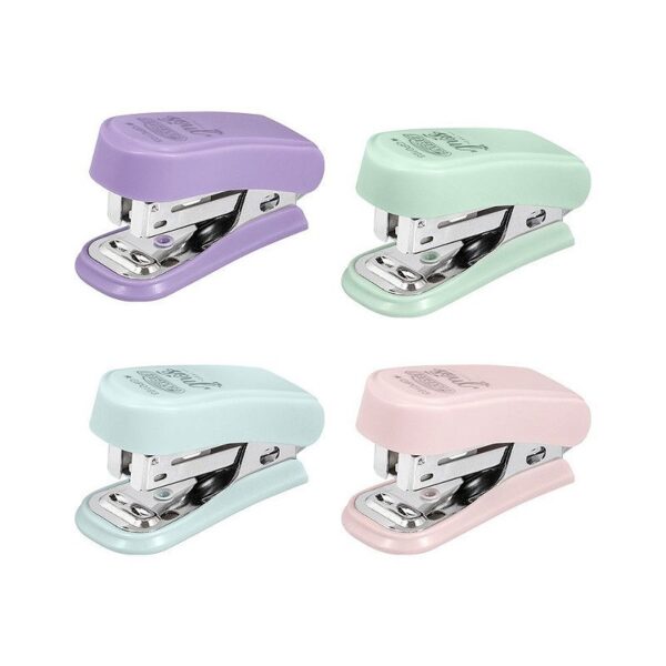 Grampeador plástico mini Soul pastel - BRW - CX 12 UND