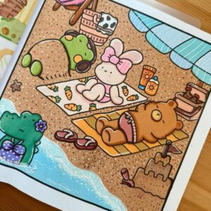Livro de Colorir Fuzzy Hygge Coco Wyo ORIGINAL