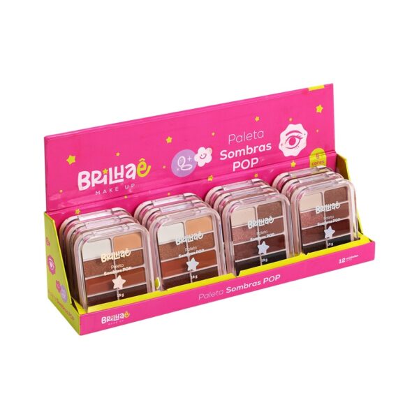 Make Paleta Sombras POP 8 Cores 13g - BRILHAE - UND