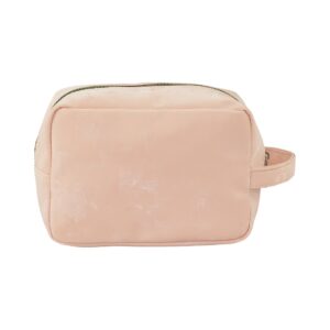 Necessaire Bauzinho M Bordada Rosa "EU MEREÇO O MELHOR DA VIDA" 20x11x14cm - FLORIE - UND
