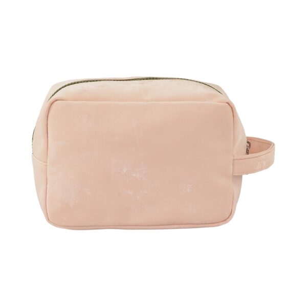 Necessaire Bauzinho M Bordada Rosa "EU MEREÇO O MELHOR DA VIDA" 20x11x14cm - FLORIE - UND