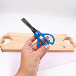 Tesoura Escolar Niquelada  13 cm KAZ - BLISTER c/ 12 UND