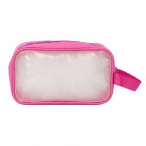 Necessaire Transparente Rosa "HOJE TEM TUDO PARA SER LINDO!" 23x7x13cm - FLORIE - UND