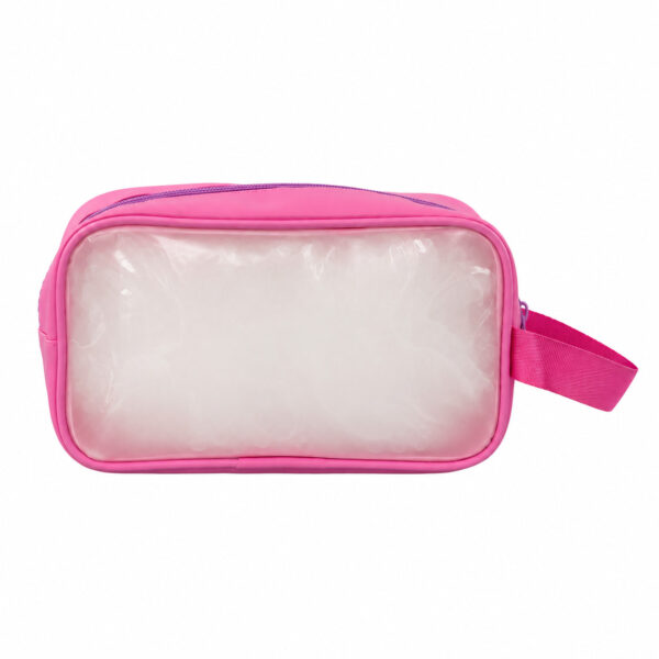 Necessaire Transparente Rosa "HOJE TEM TUDO PARA SER LINDO!" 23x7x13cm - FLORIE - UND