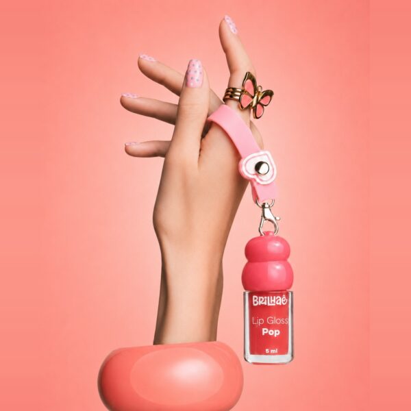 Make Batom Lip Gloss Pop 5ml c/ Chaveiro - BRILHAE - UND