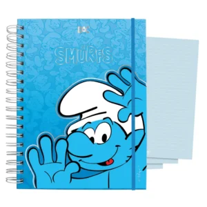 Caderno Smart Universitário 10 Divisórias Smurfs 80 fls - DAC