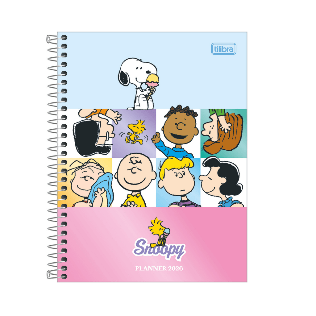 Agenda Planner Espiral 17,5 x 24 cm SNOOPY - TILIBRA - UND