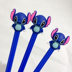 Caneta Fofa Stitch Azul - Pacote 6 Und