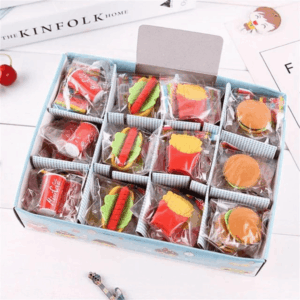 Borracha 3D Colorful Fast Food - Cx 48 Und