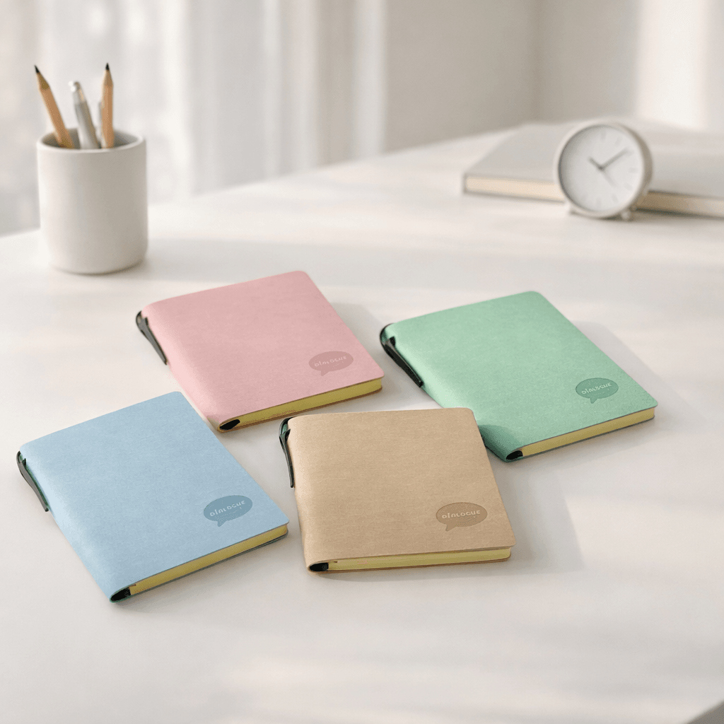 Mini Caderno LUXO Courino Sem pauta + Caneta - IMPORTADO - UND