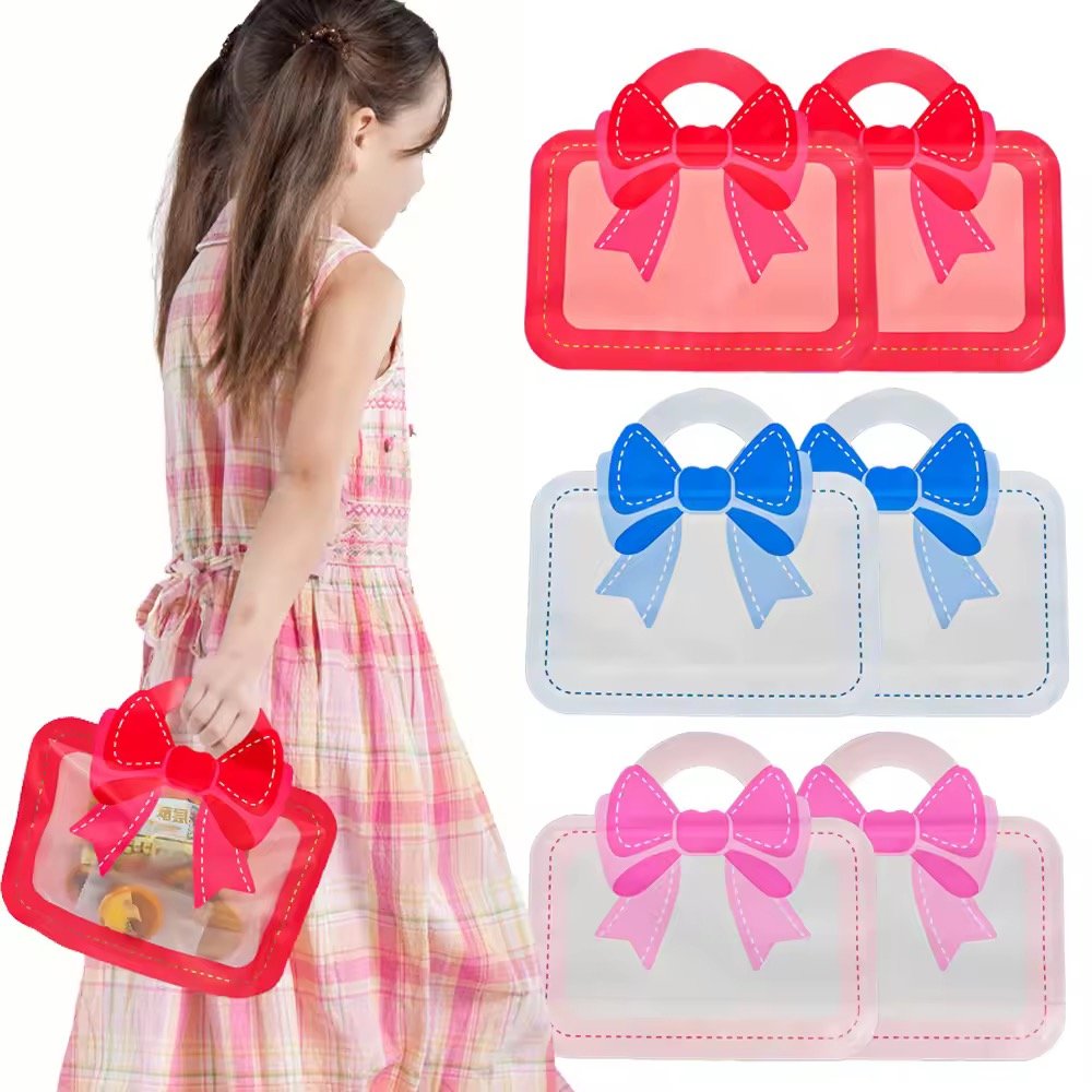 Embalagem ZIP LOCK Bolsa Lacinhos 20x19cm - IMPORTADO - 6 UND ( Cada Unidade sai por R$1,40)