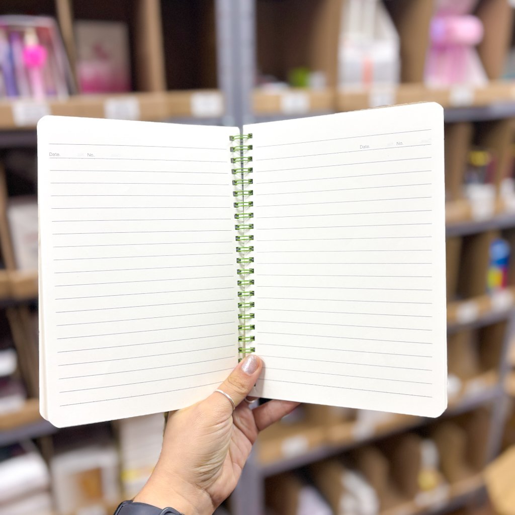 Caderno A5 Espiral Ursinho e Tulipas 64 fls 14,3x20,5cm - IMPORTADO - UND