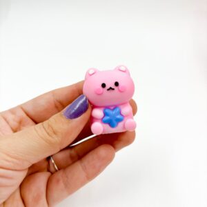 Apontador Emborrachado Ursinho Rosa