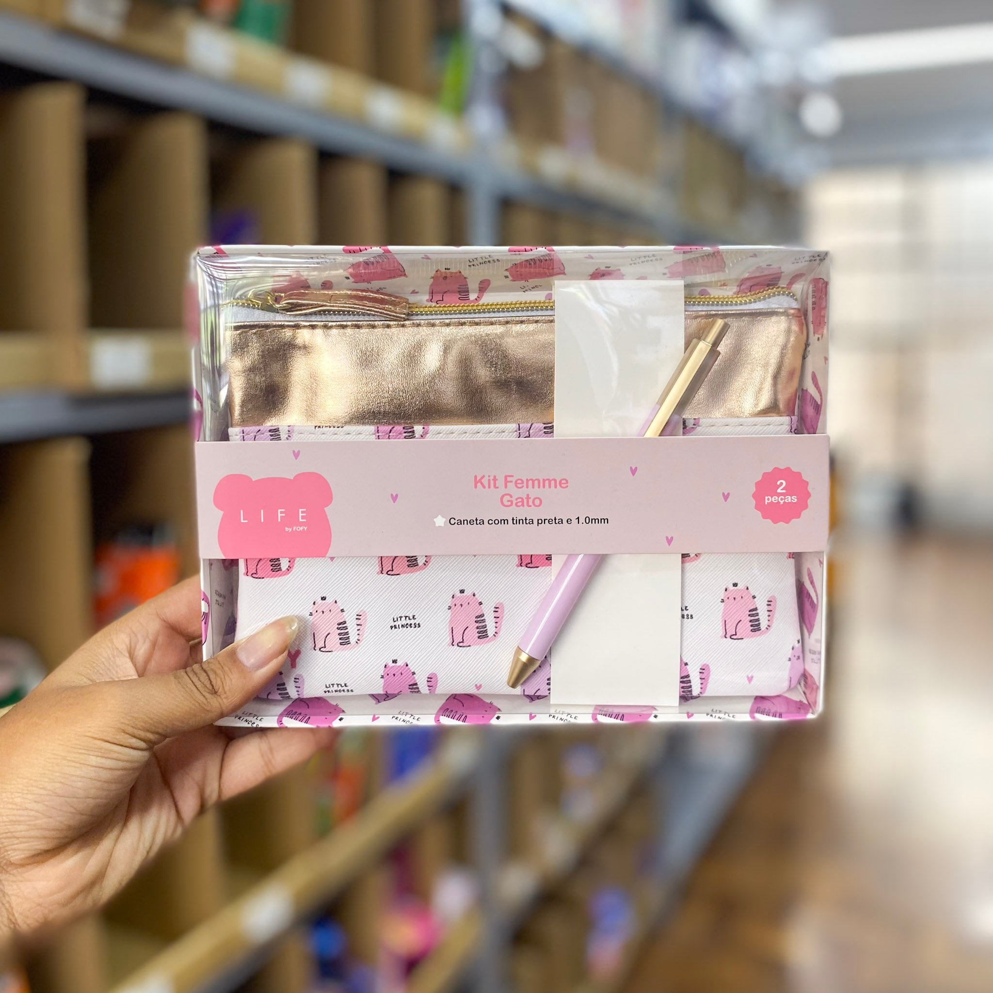KIT Caixa Presenteável Femme Gato 2 Peças - FOFY - UND
