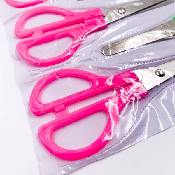 Tesoura Escolar Niquelada  13 cm KAZ - BLISTER c/ 12 UND