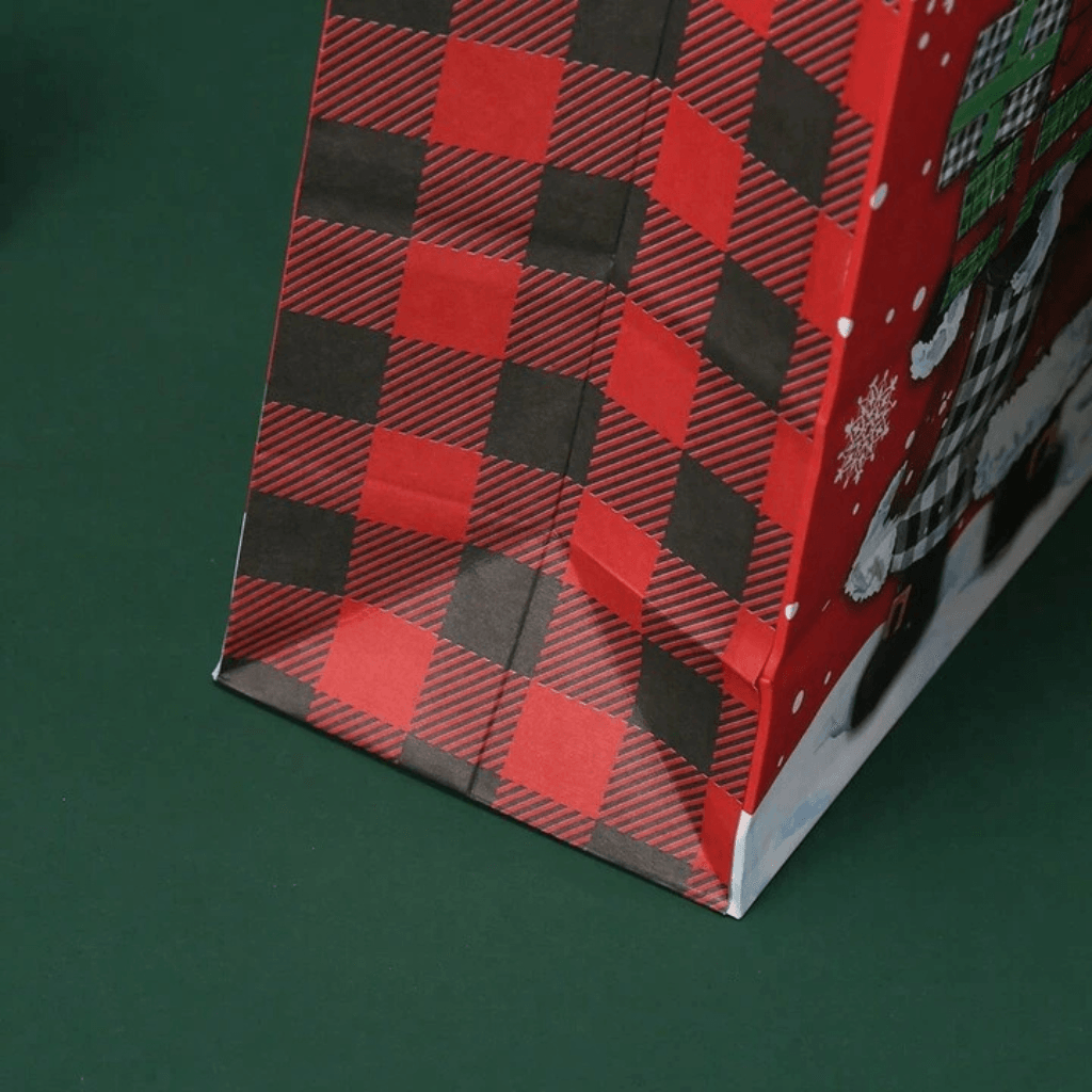 Embalagem Bolsa Presente Feliz Natal 21x15x8cm - IMPORTADO - UND