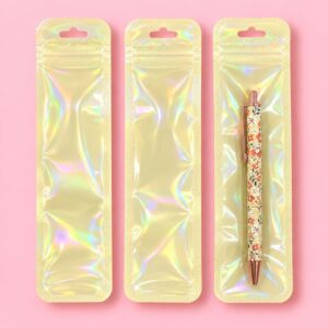 Embalagem Color  p/ Caneta 22 x 5,5 cm - IMPORTADO - PACOTE 24 UND