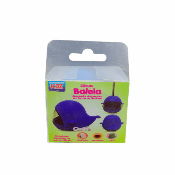 Apontador Elétrico Automático Lillows Baleia Azul KAZ - UND