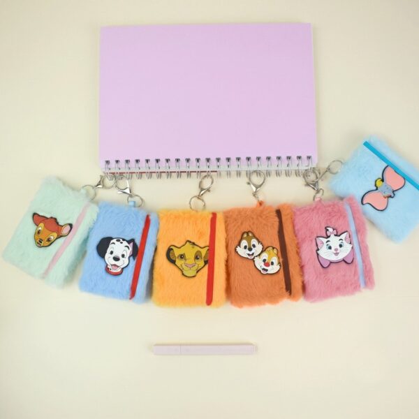 Caderno Mini Fluffy Disney Clássicos  80mm x 110mm - DAC
