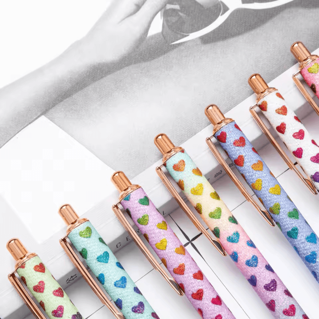 Caneta Metálica LUXO Glitter Love - IMPORTADO - UND