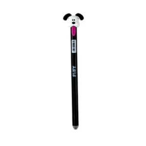 Caneta Esferográfica Apagável 0.5 mm Azul/Preta Dog Tongue Puxa Língua - FOFY - CX 36 UND