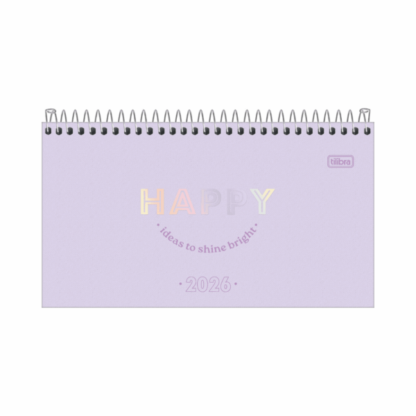 Agenda de Bolso Espiral 16,7 x 8,9 cm HAPPY - TILIBRA - UND