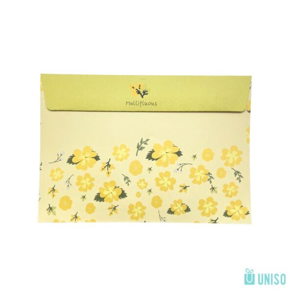 Kit 8 Envelopes Flor + Adesivos + Selos - UNISO - UND