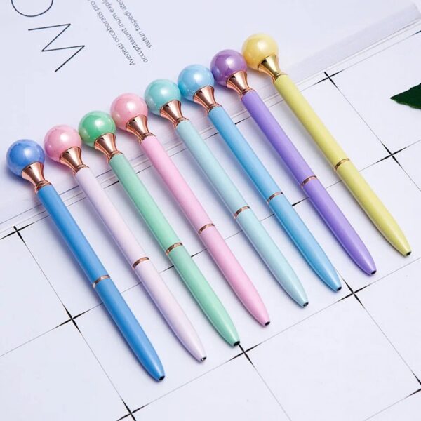 Caneta Premium pastel Bolinhas