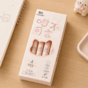 Kit Caneta Clic Premium Gatinho Emoções 4 UND - IMPORTADO - BLISTER