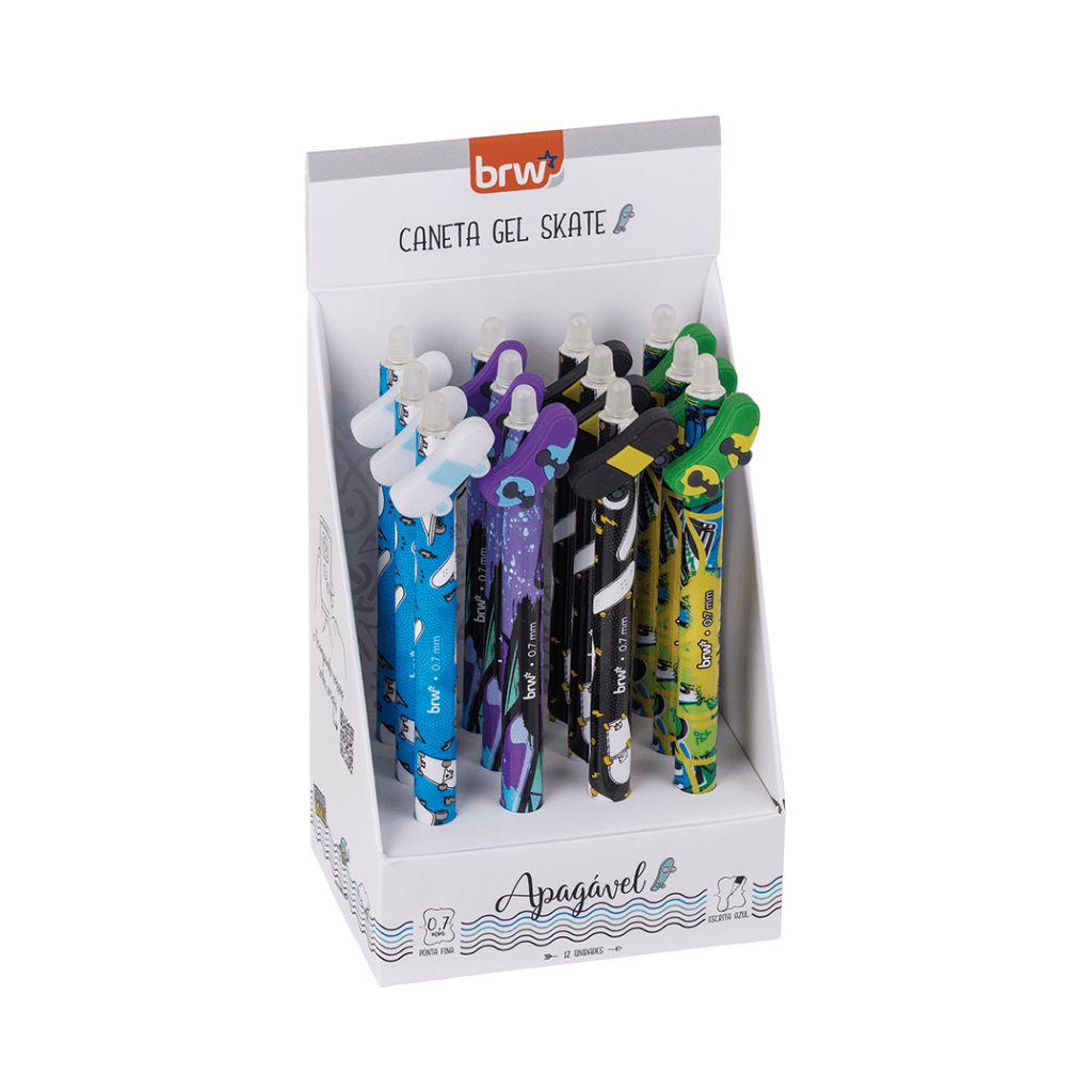 Caneta Esferográfica Apagável 0.7mm Skate - BRW - UND