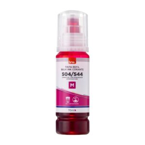 Refil de Tinta Impressora Corante 544 MAGENTA p/ Epson 70 ml - BRW - CX 1 UND