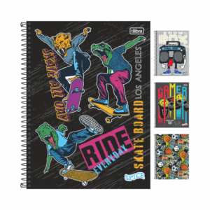 Caderno Universitário Espiral 10M 160 fls SPICE MASCULINO - TILIBRA - UND
