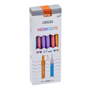 Lapiseira Plástica 0.7mm Neoncute - BRW - CX 12 UND