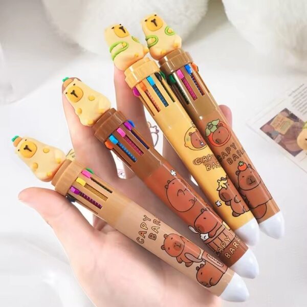 Caneta 10 Cores Capivara - Cx 36 Und