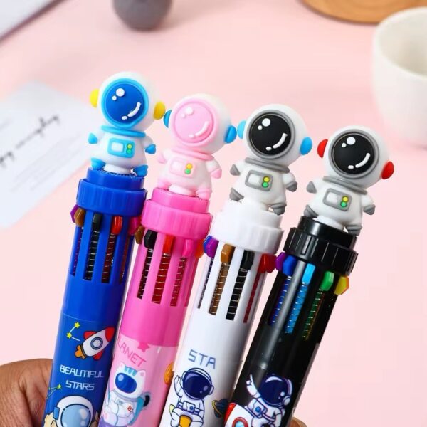 Caneta 10 Cores Astronauta Color - UND