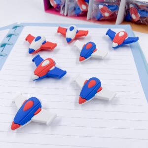 Borracha 3D Avião - Kit 4 Und