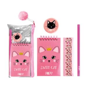 KIT Escolar Gatinhos 4 Peças - FOFY - UND