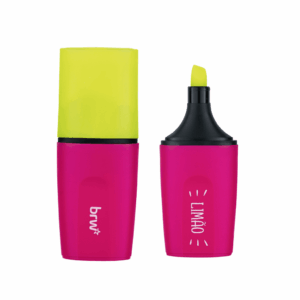 Marca Texto Neon Mini c/ Cheiro BRW - KIT 6 UND