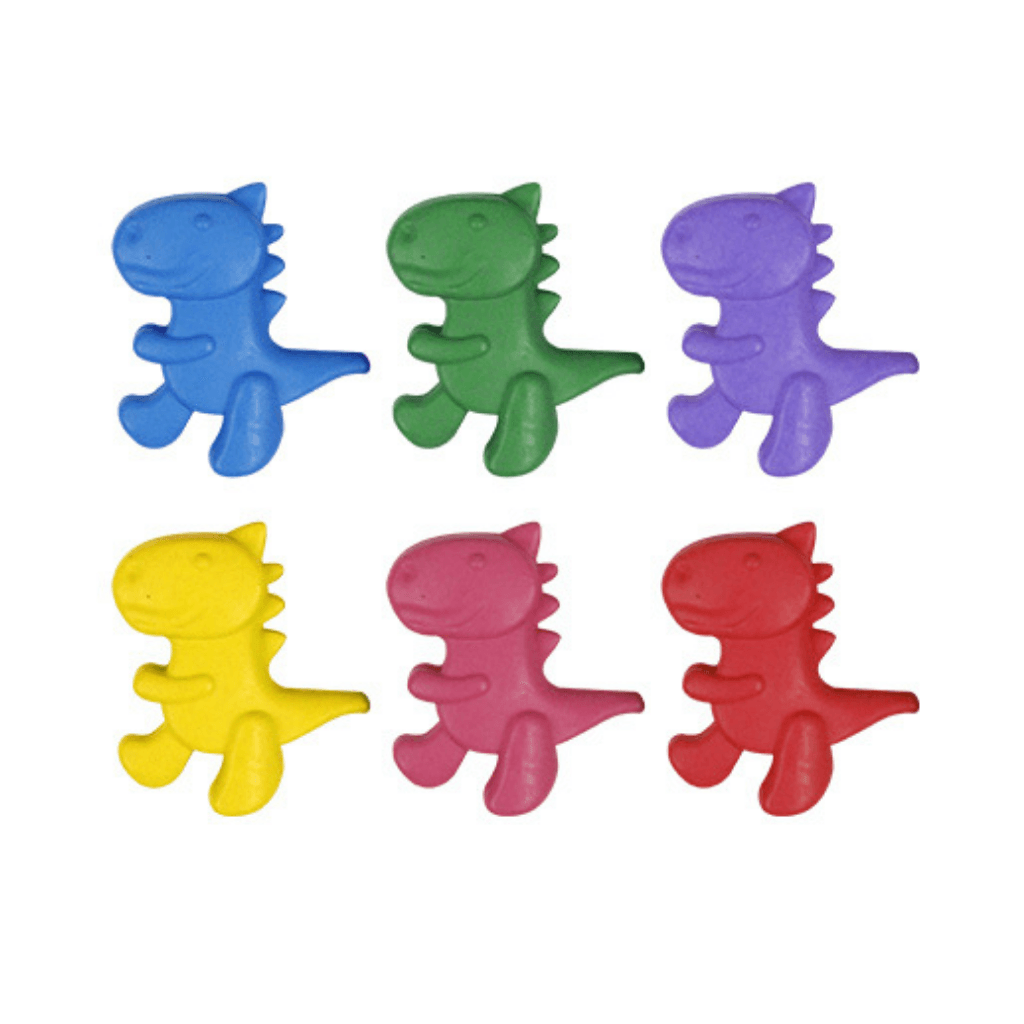 Giz de Cera Dino Happy 6 Cores - FOFY - BLISTER