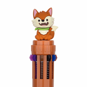 Caneta Esferográfica 10 Cores 0.7mm Animals BRW
